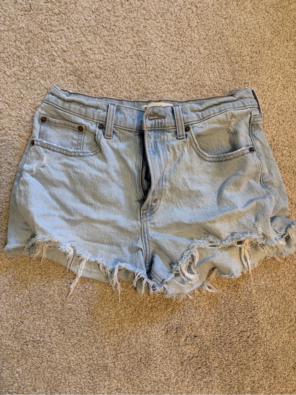 Abercrombie & Fitch Distressed Denim Women's Cutoff Shorts